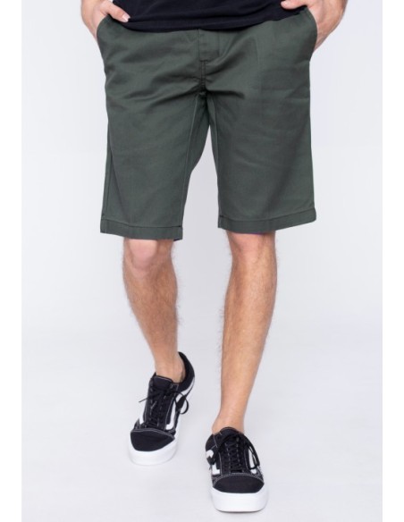 SLIM FIT SHORT REC OLIVE