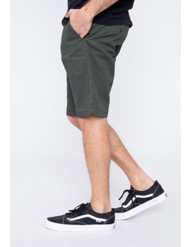 SLIM FIT SHORT REC OLIVE