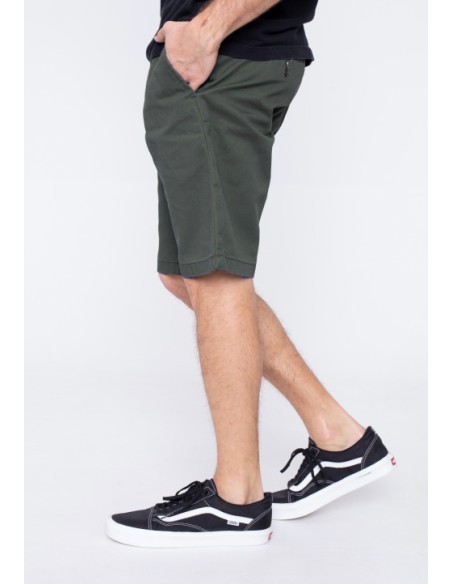 SLIM FIT SHORT REC OLIVE
