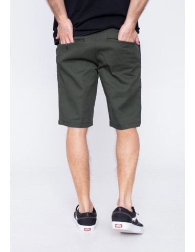 SLIM FIT SHORT REC OLIVE
