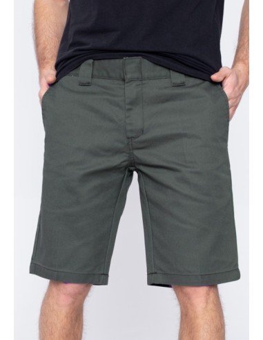 SLIM FIT SHORT REC OLIVE