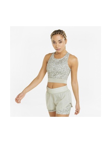 RUN HIGH SHINE CROP TANK W
