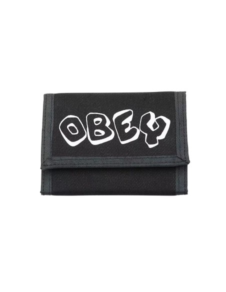 OBEY BLOCK TRI FOLD WALLET