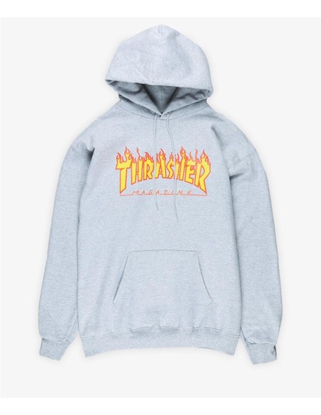 THRASHER FLAME LOGO HOOD