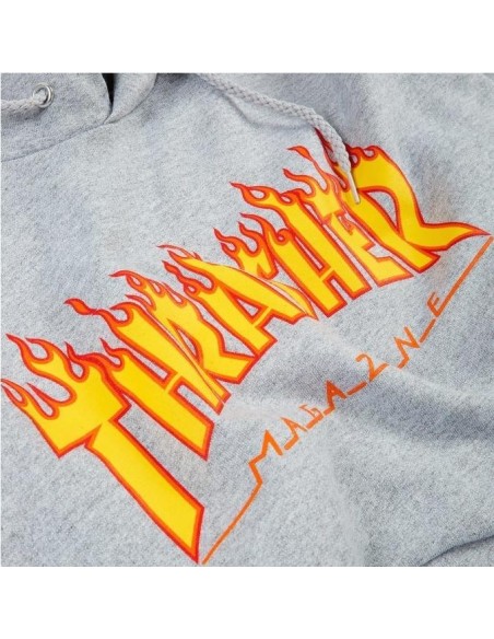 THRASHER FLAME LOGO HOOD